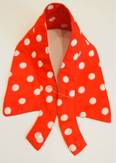 Red Polka Dot Handmade Collar