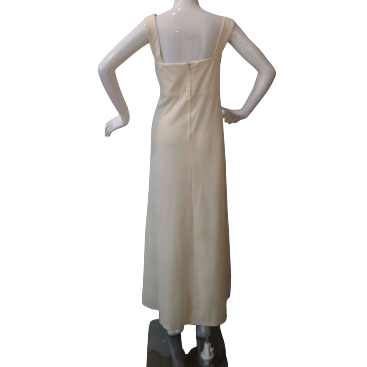 Keeping It Simple Minimalist Comfort Ivory Off-White Maxi Dress