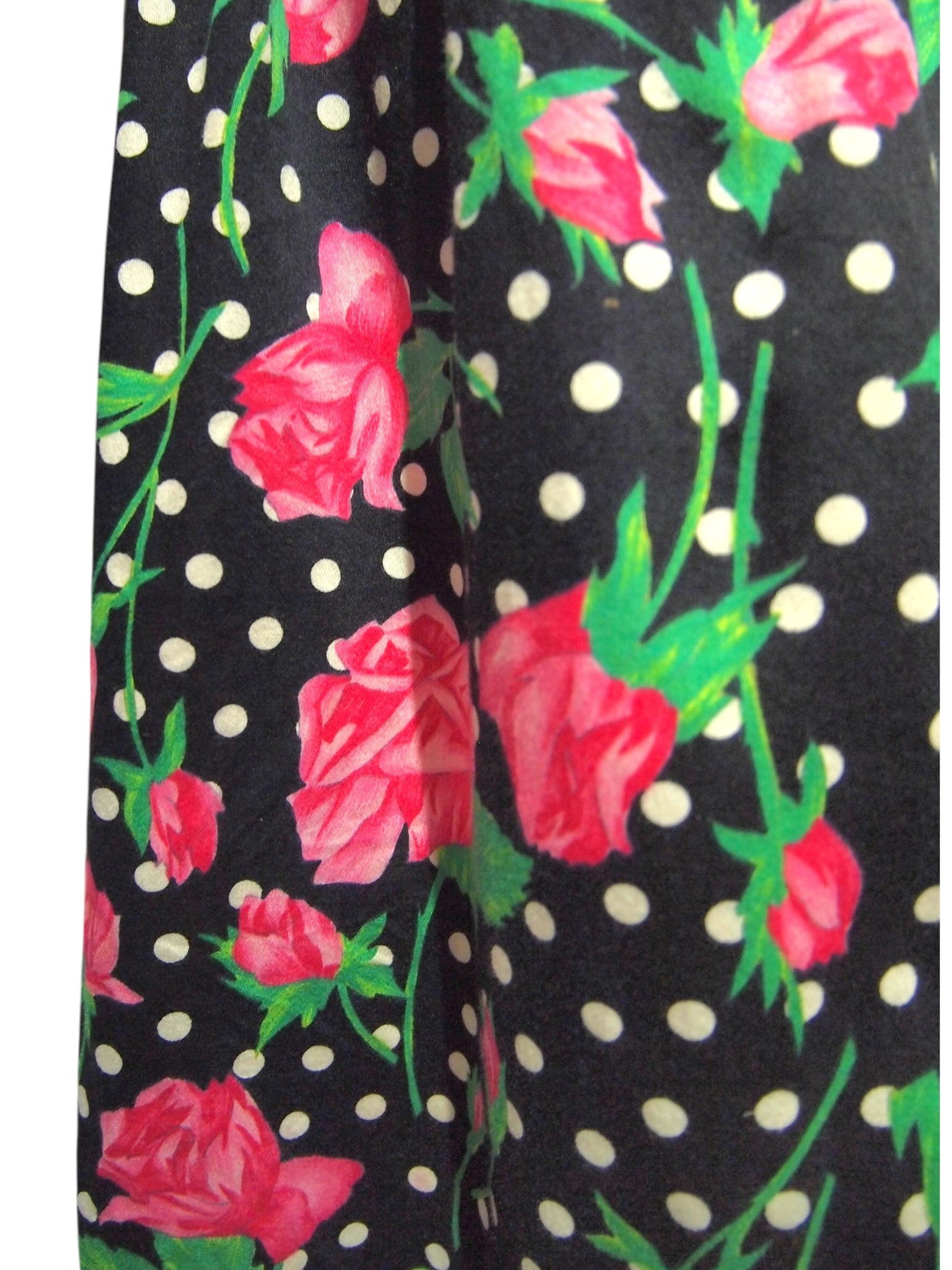 Roses & Dots - Vintage Flare Skirt