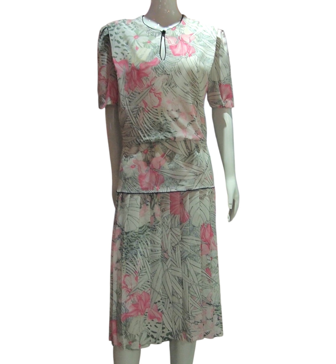 Petal Poise - Vintage Floral Pastel Bloom Dress