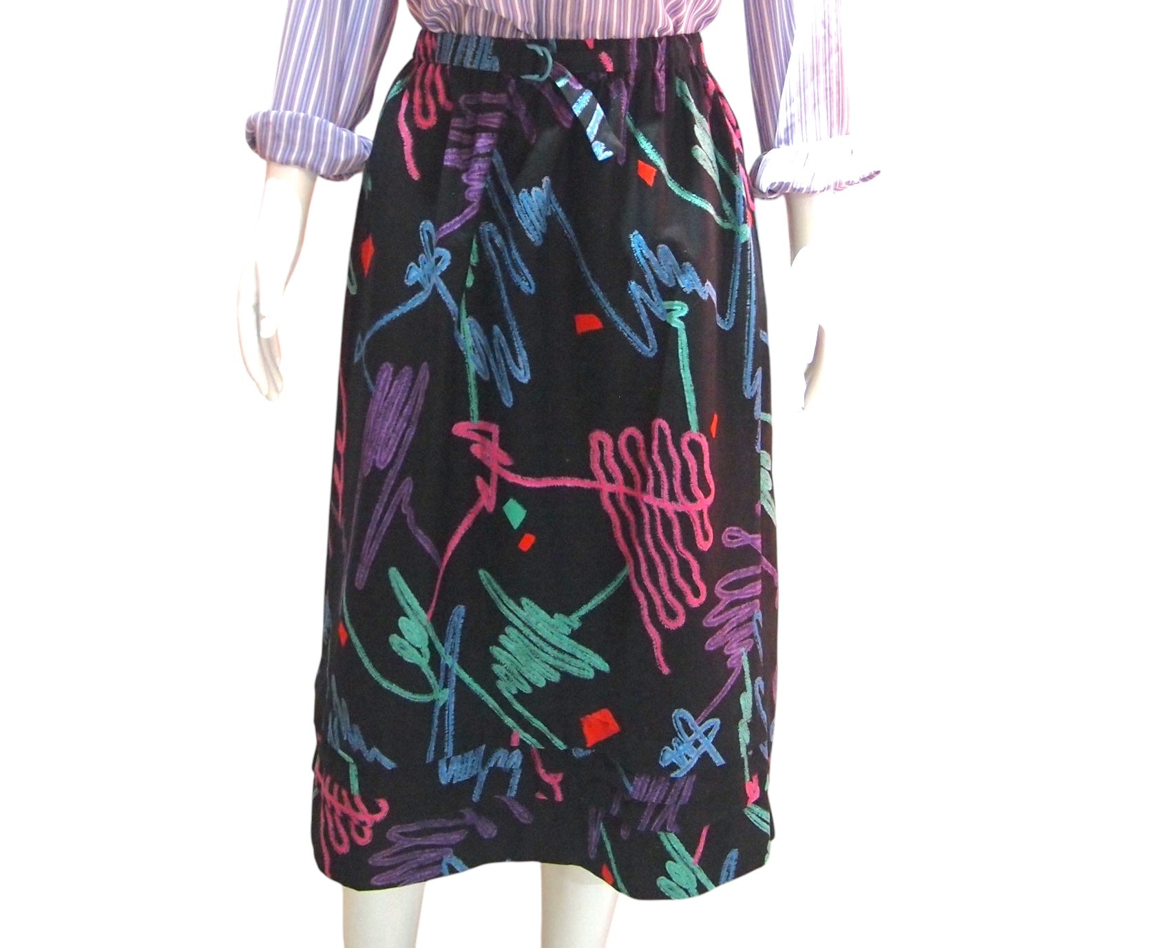 Art Attack - Modern Art Vintage Skirt