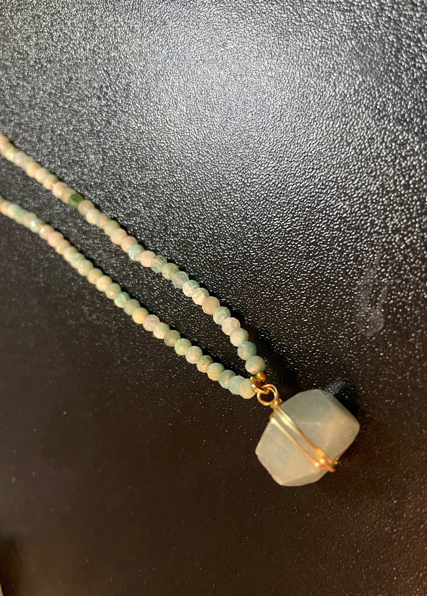 Aventurine Passage - Handmade Aventurine Gemstone Semi-precious Gold-plated Earrings