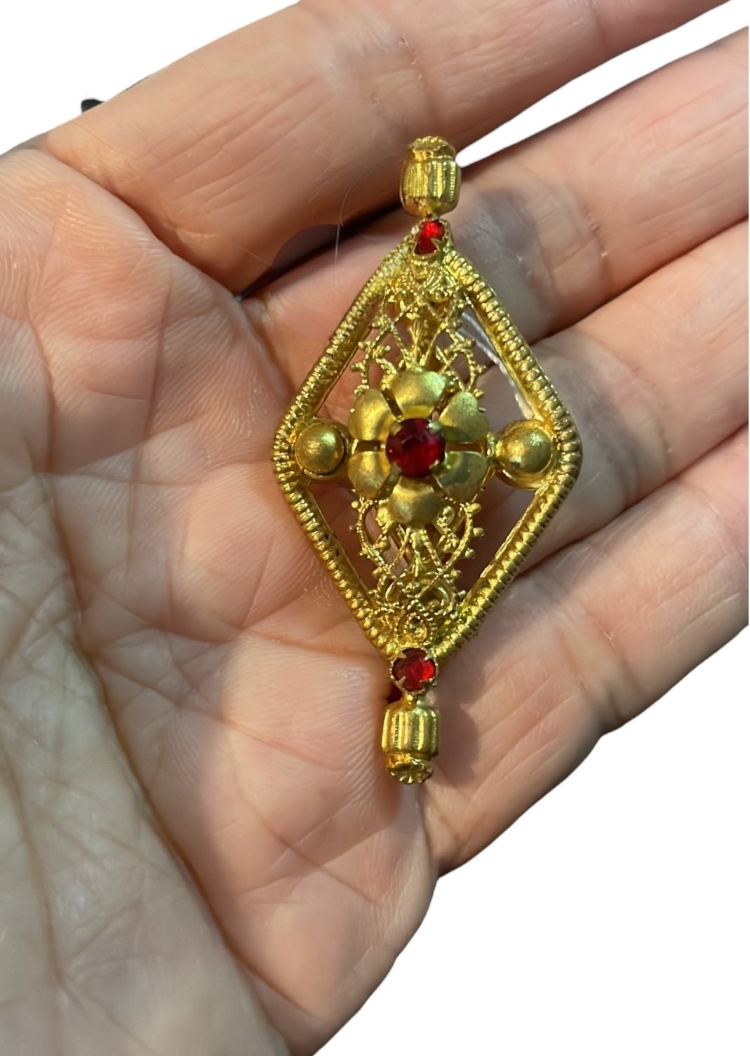 Gilded Relic Vintage Brooch