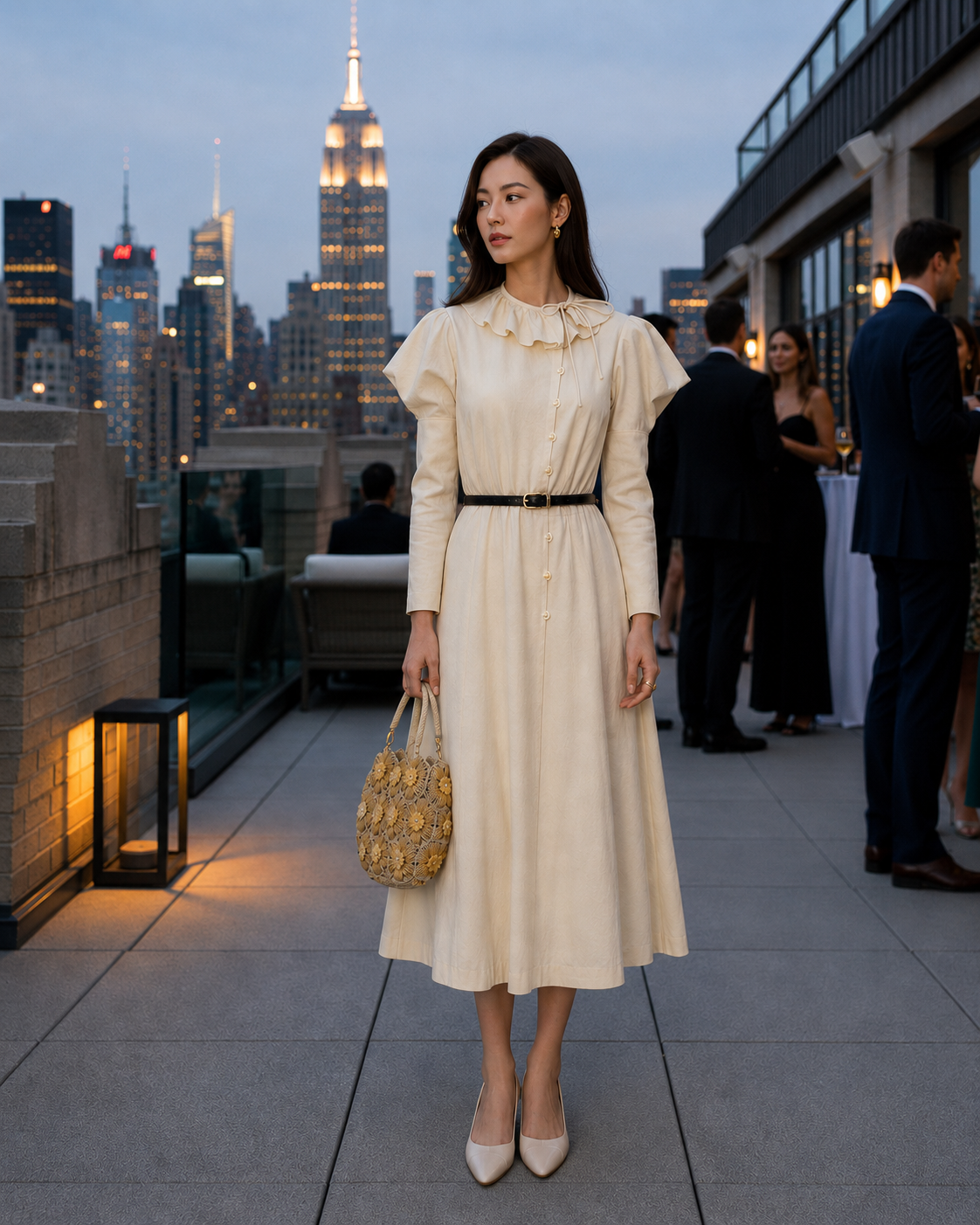 At The Edge Of Cool Vintage Emanuel Ungaro Cream Avant Garde Dress