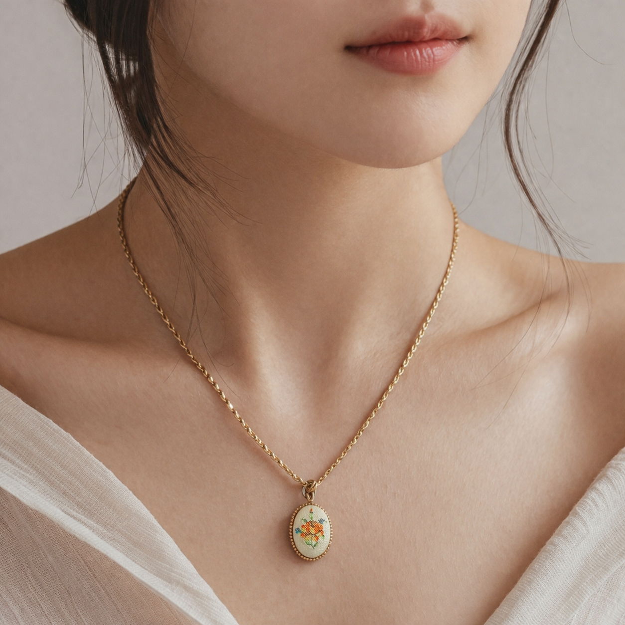 Sweet Bouquet Vintage Necklace