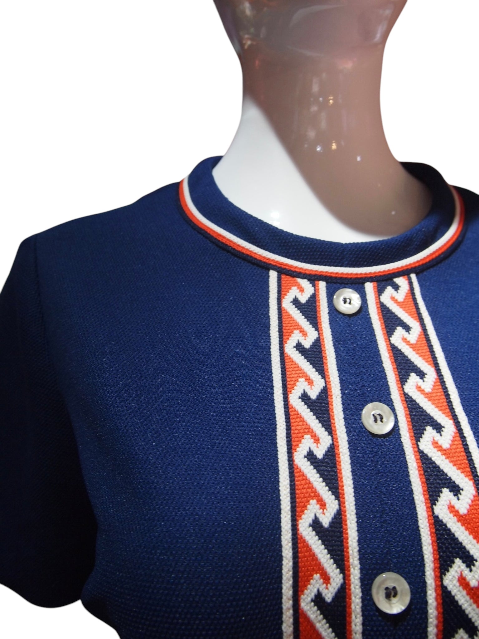 Midnight Mod - 1960s Navy Vintage Shift Dress