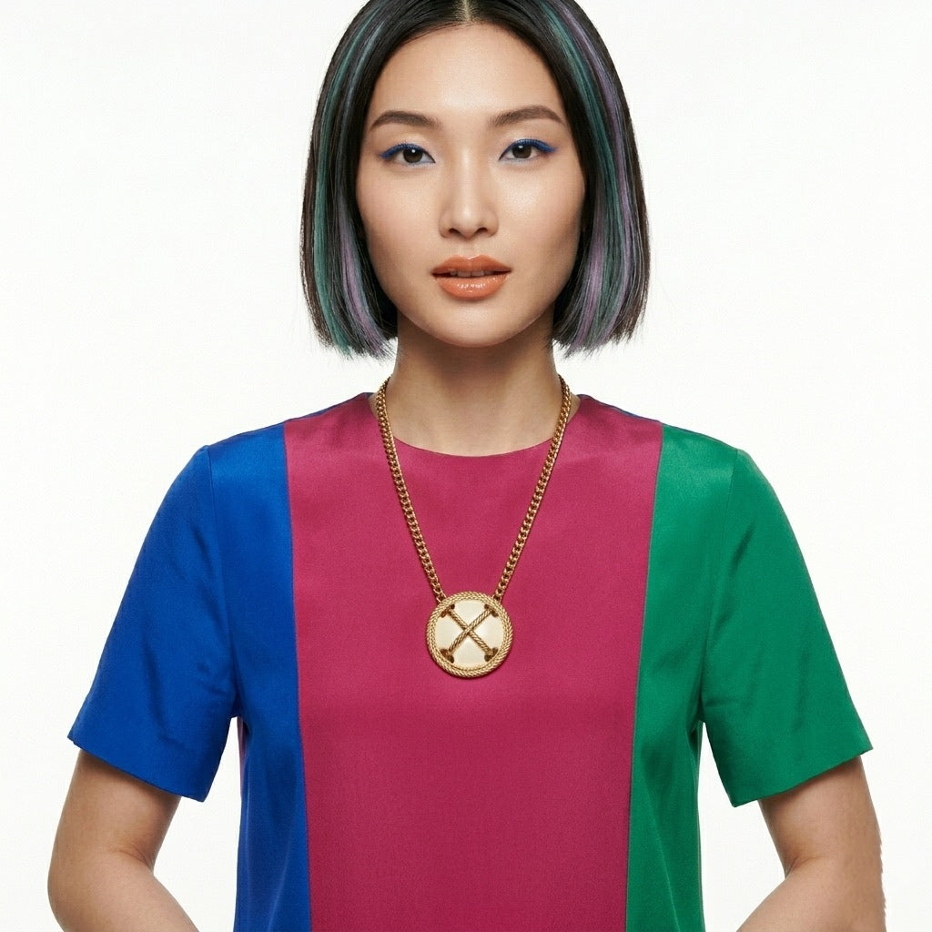 CURIOUS CIRCLE - VINTAGE NECKLACE