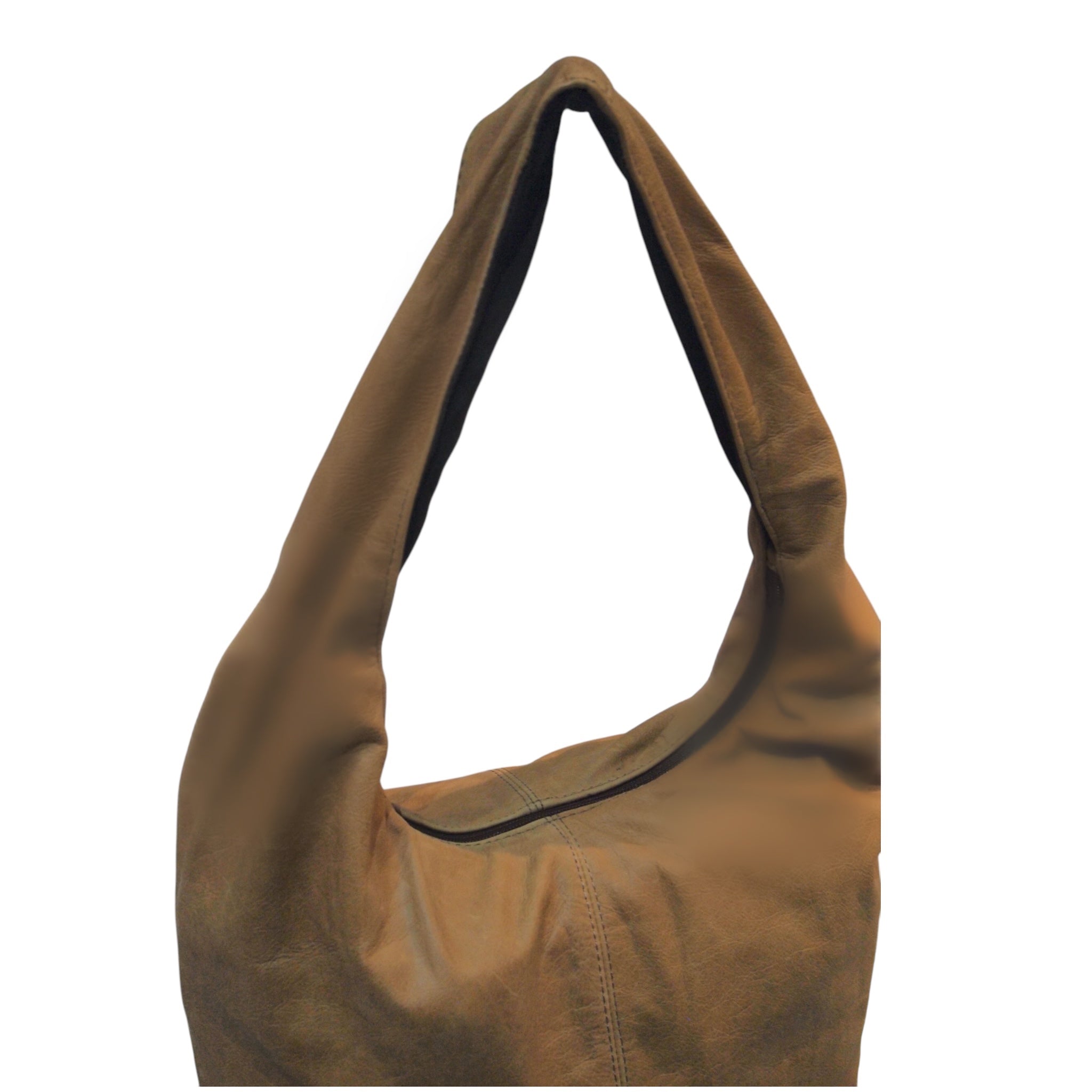 HOBO NO-SEAM BAG - HANDMADE GENUINE LEATHER SHOULDER BAG