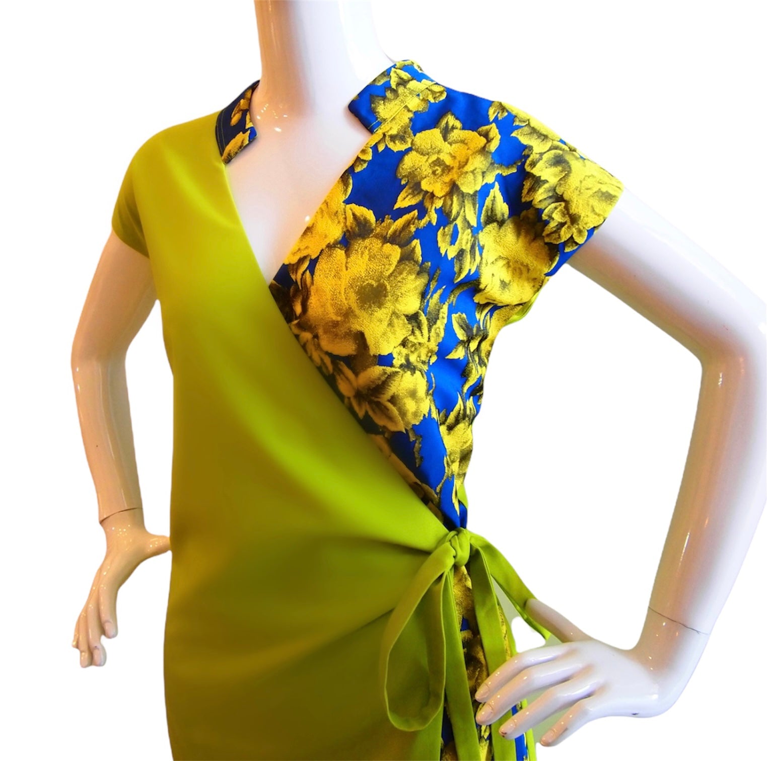 TULIP WRAP - ADJUSTABLE HANDMADE MODERN COTTON CHEONGSAM WRAP DRESS