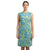 Pebble Brook - 60s Pastel Green Print Shift Dress