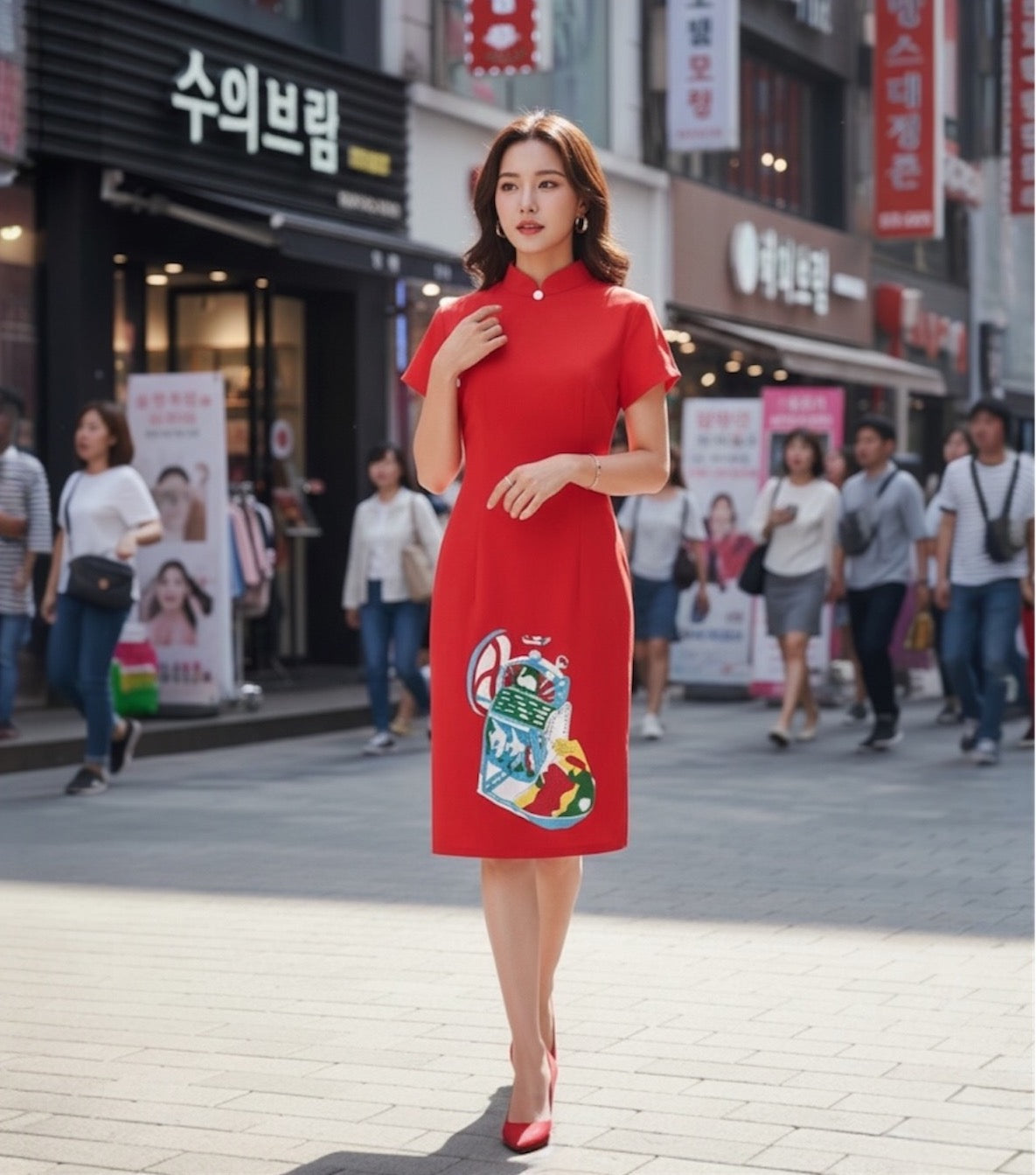 ICE KACHANG - HANDMADE, HAND-EMBROIDERED CHEONGSAM