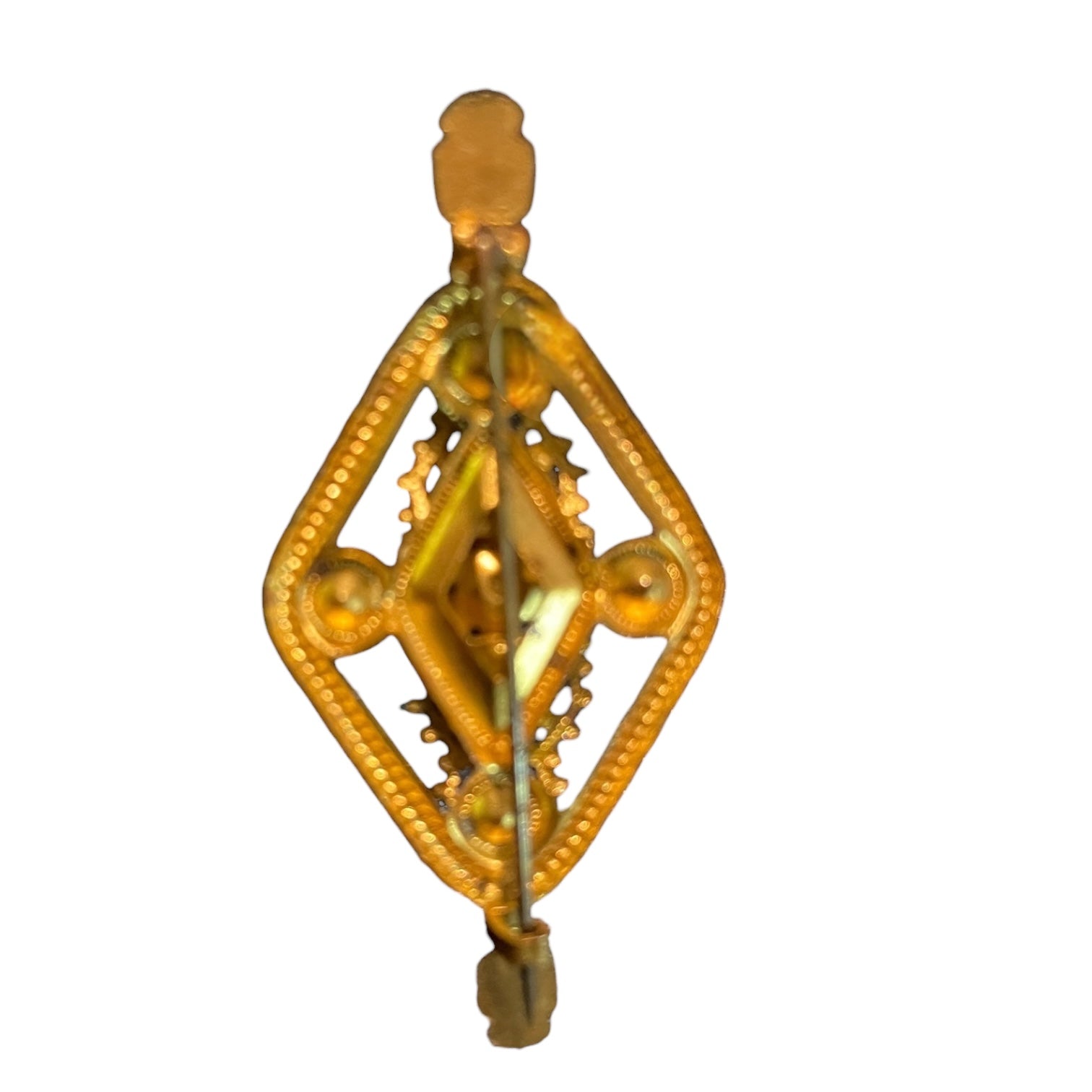 Gilded Relic Vintage Brooch