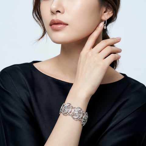 The Secret Garden Ornate Vine Vintage Chain Link Bracelet