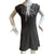 The Lazy Day Dress - Brown Cap Sleeve Polka Dot Shift Dress With Mandarin Collar