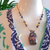 The Heirloom Azure - Handmade one-of-a-kind vintage cloisonne pill box locket necklace