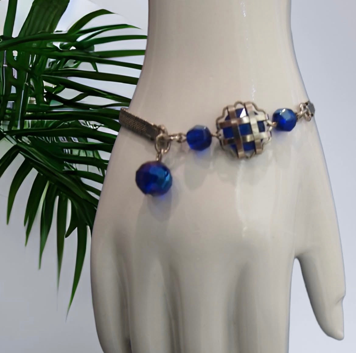 Hashtag Bracelet- Handmade one-of-a-kind vintage upcycled bracelet