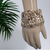 Fleur Cage - Vintage Silvertone Bracelet