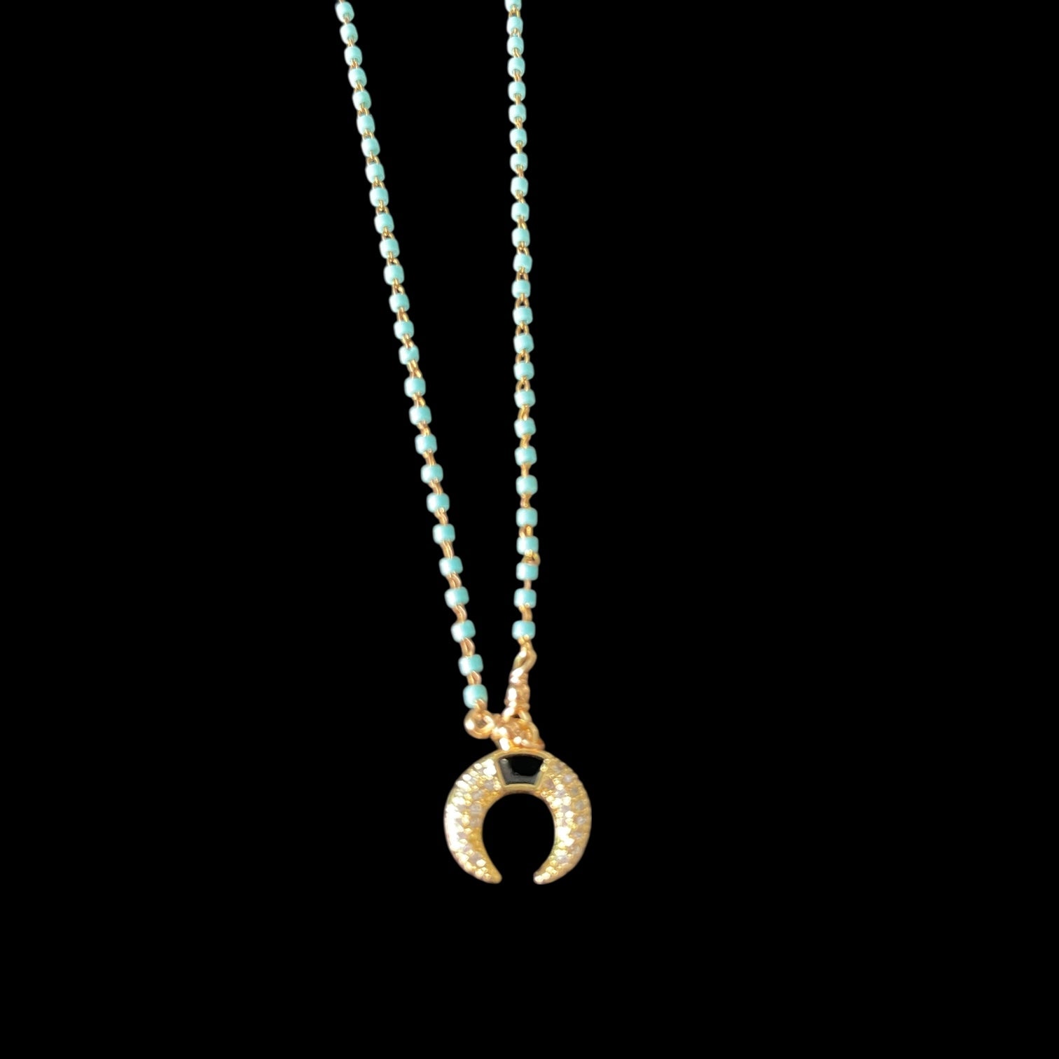 Handmade Turquoise Gemstone Goldplated Necklace