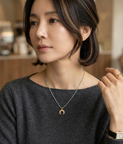 Handmade Turquoise Gemstone Goldplated Necklace