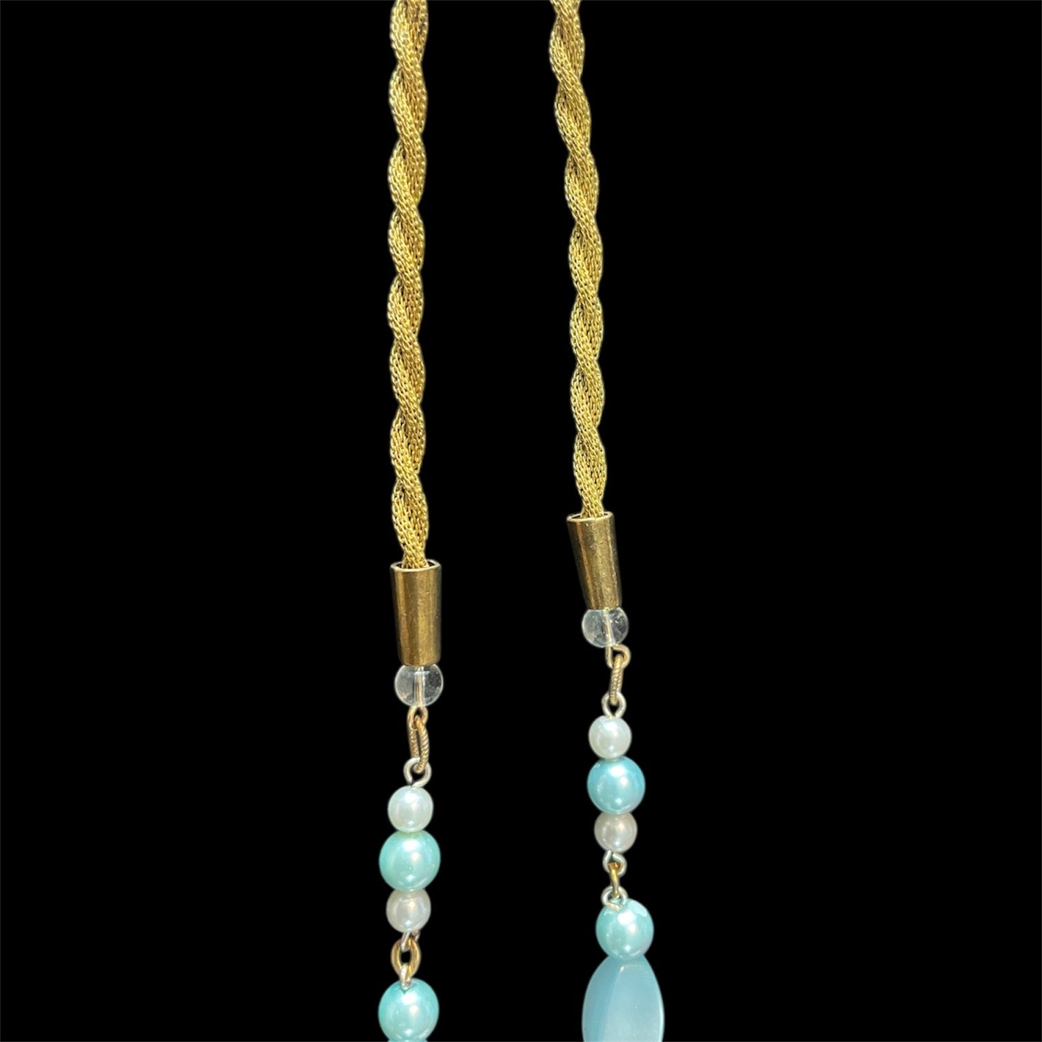 Key To Blue Skies - Handmade one-of-a-kind vintage upcycled necklace