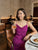 Plum Muse - Magenta Purple Dress With Subtle Stripes