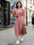 Cotton Candy - Pink Polka Dot Dress with Adorable Scalloped Collar