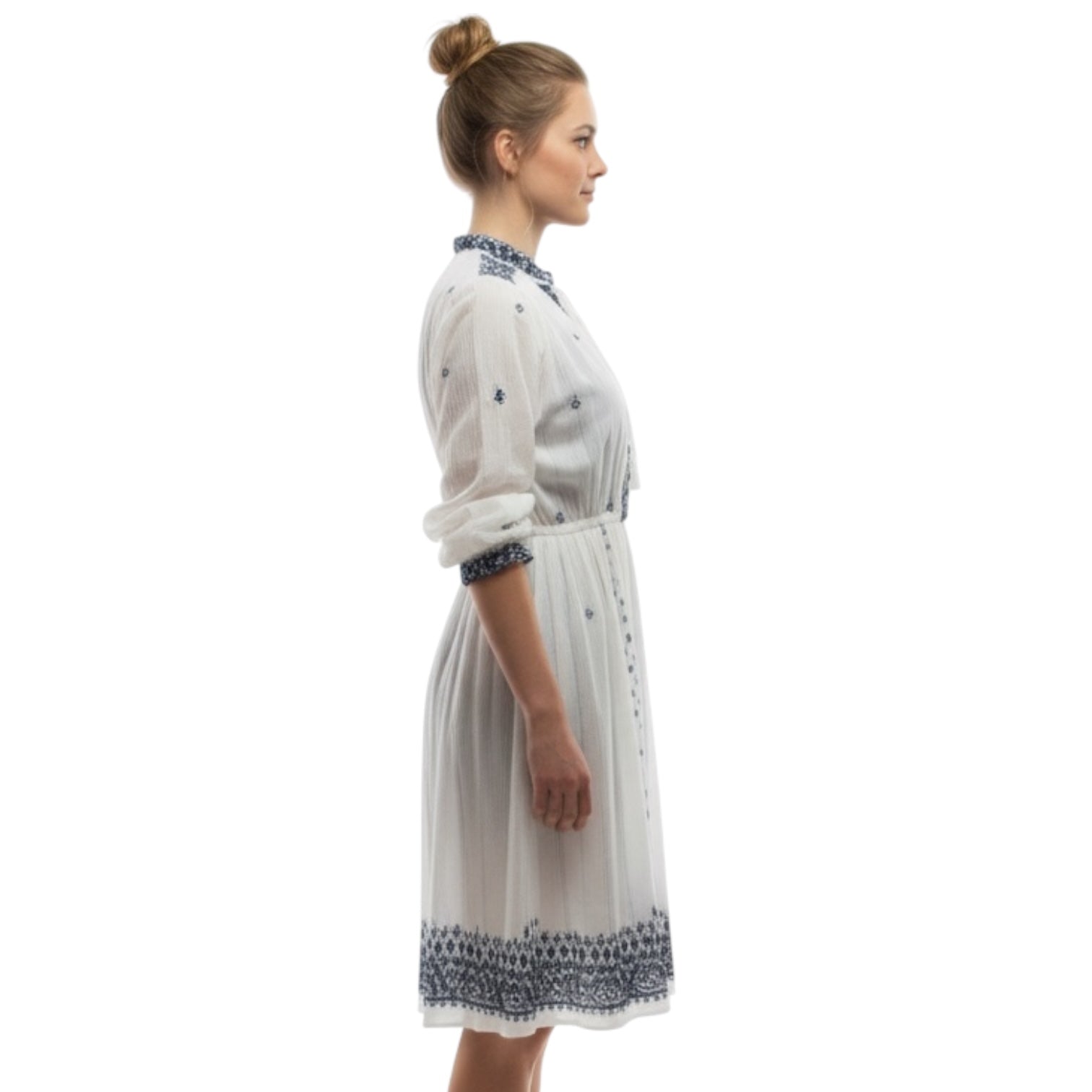 Pretty Trails - 80s Long-sleeved Dress