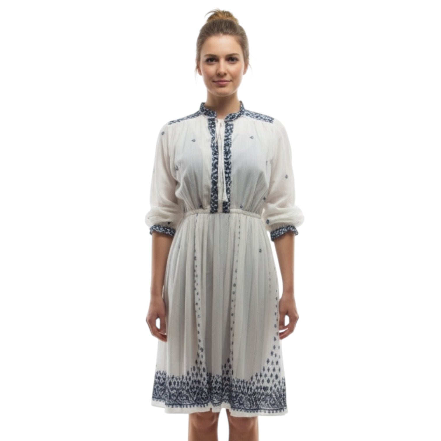 Pretty Trails - 80s Long-sleeved Dress