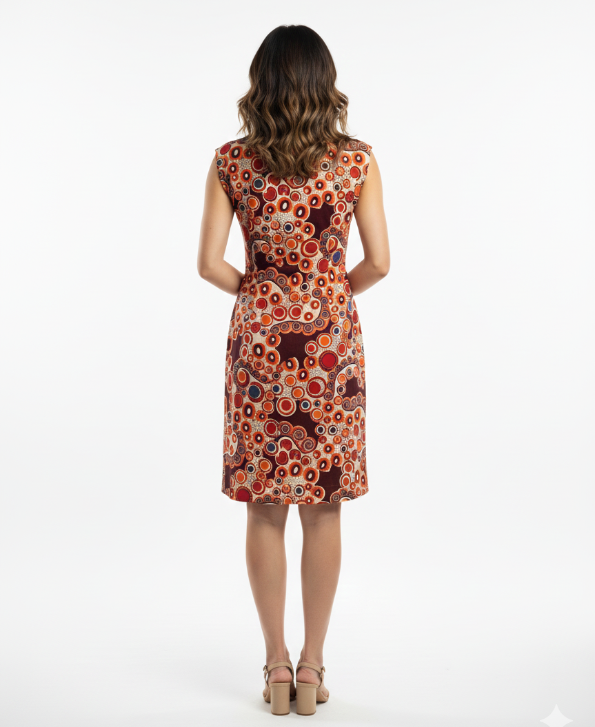 Groovy Spiral - 60s Mod Shift Dress