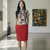 PAINT JIGSAW 100% SILK TOP - HANDMADE MODERN COTTON CHEONGSAM TOP