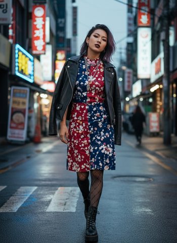 PLUM BLOSSOM HANDMADE MODERN COTTON CHEONGSAM IN AQUA YELLOW