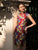 WINE BUTTERCUPS  - HANDMADE, LIMITED EDITION SILK BROCADE CHEONGSAM DRESS