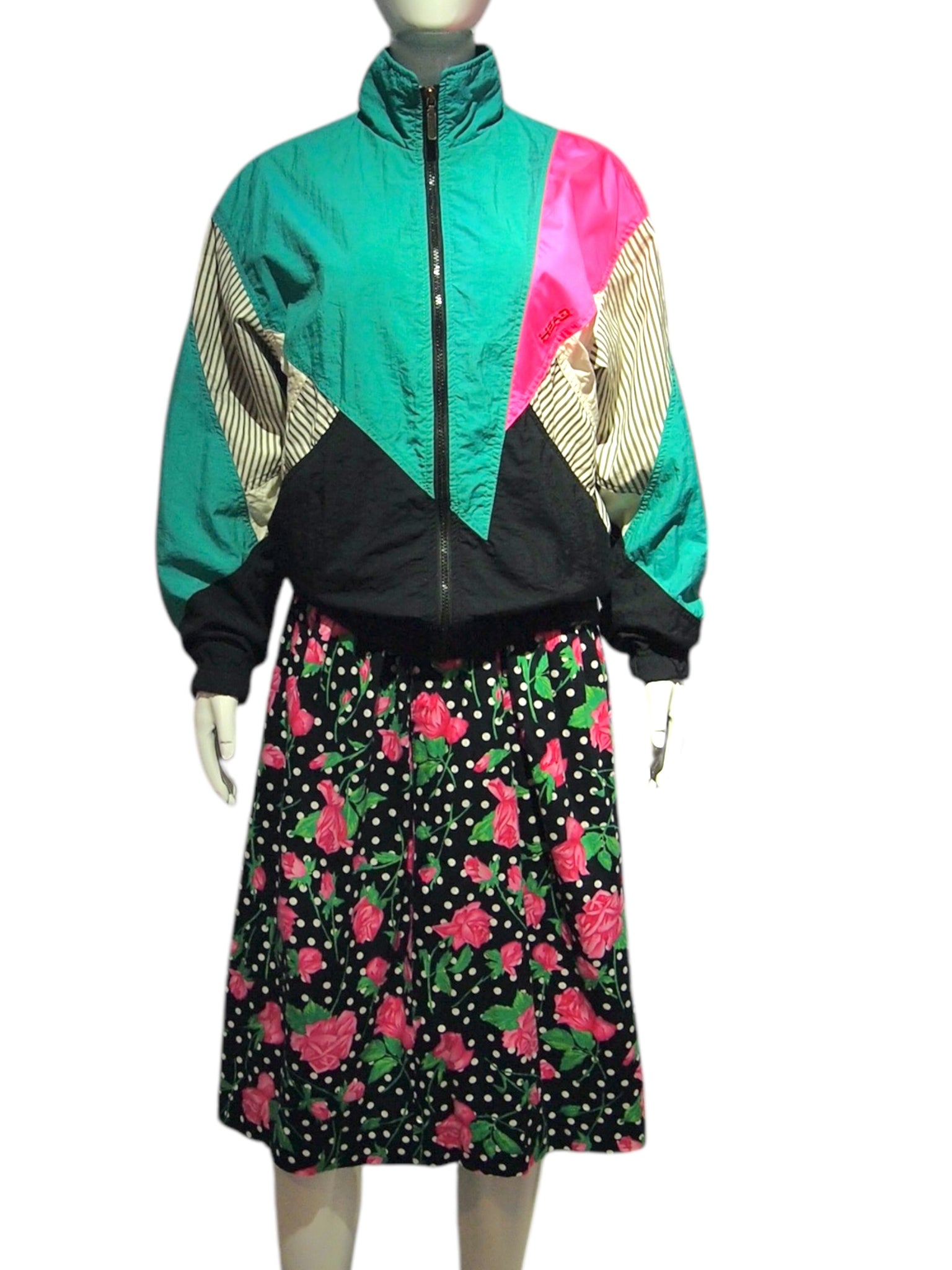 Roses & Dots - Vintage Flare Skirt