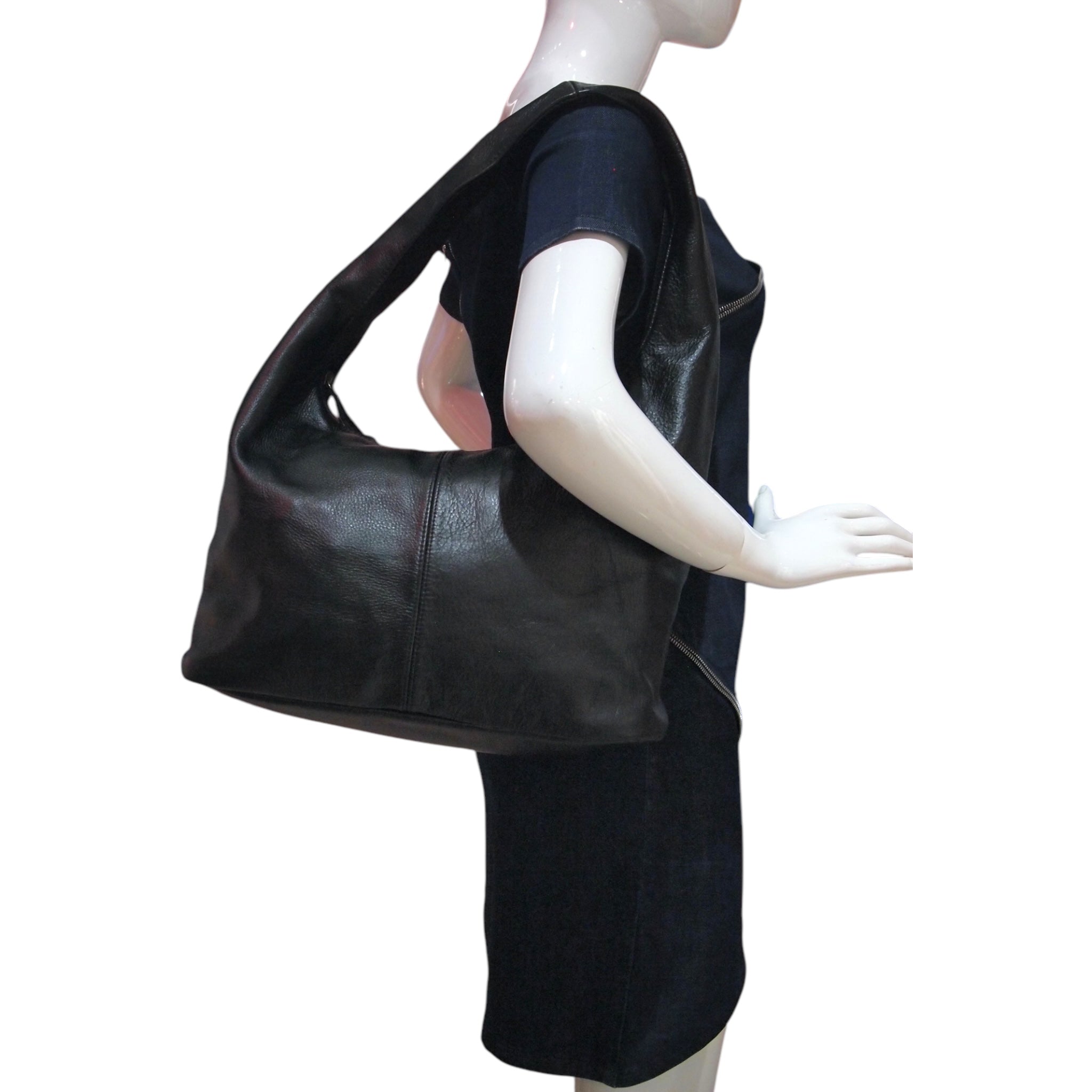 HOBO NO-SEAM BAG - HANDMADE GENUINE LEATHER SHOULDER BAG