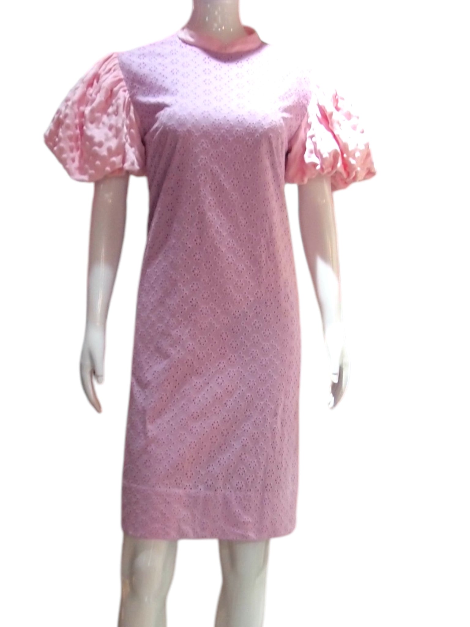 Broderie Bubble - Lace with Puff Bubble Sleeves Modern Cheongsam