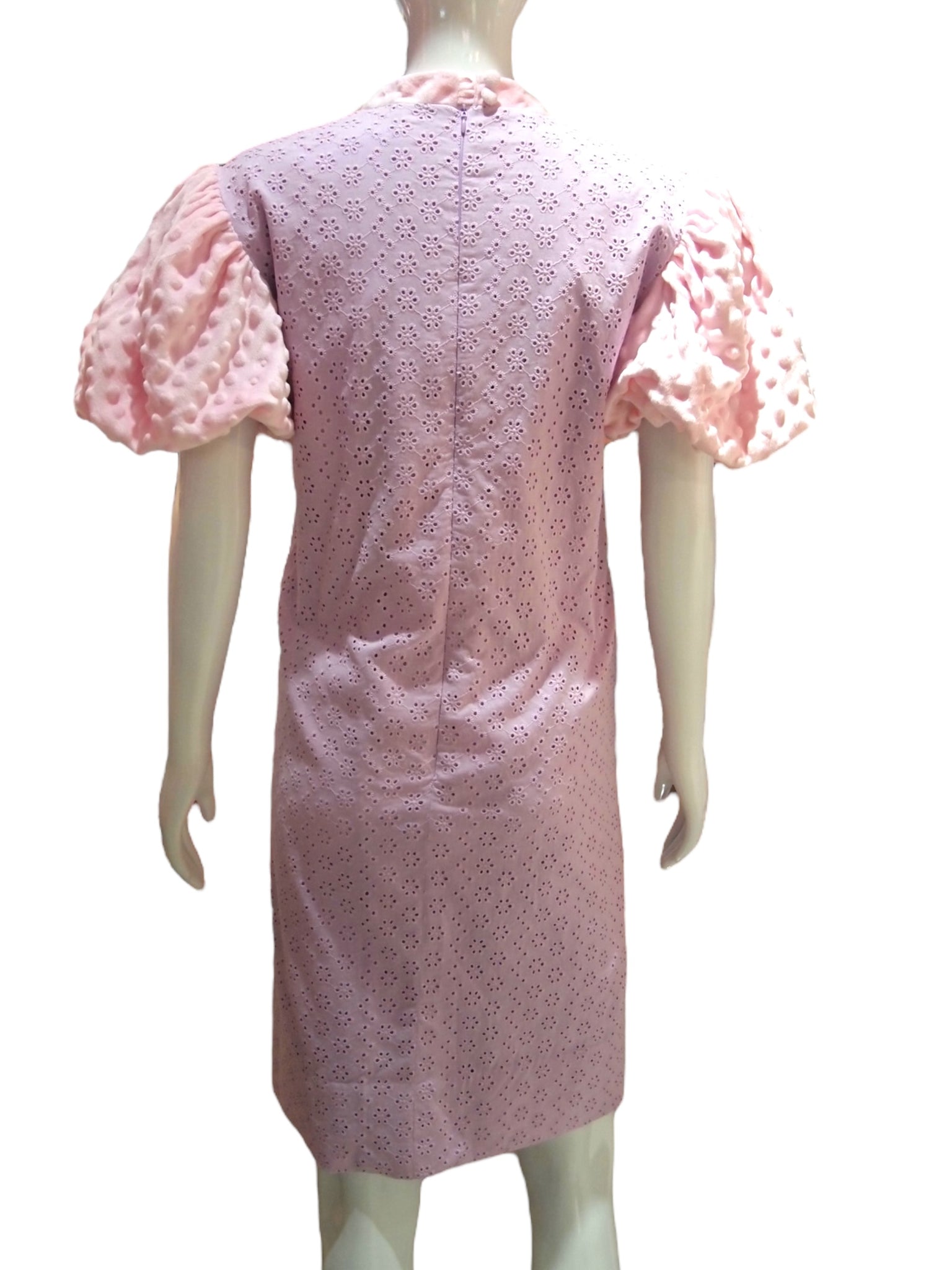 Broderie Bubble - Lace with Puff Bubble Sleeves Modern Cheongsam