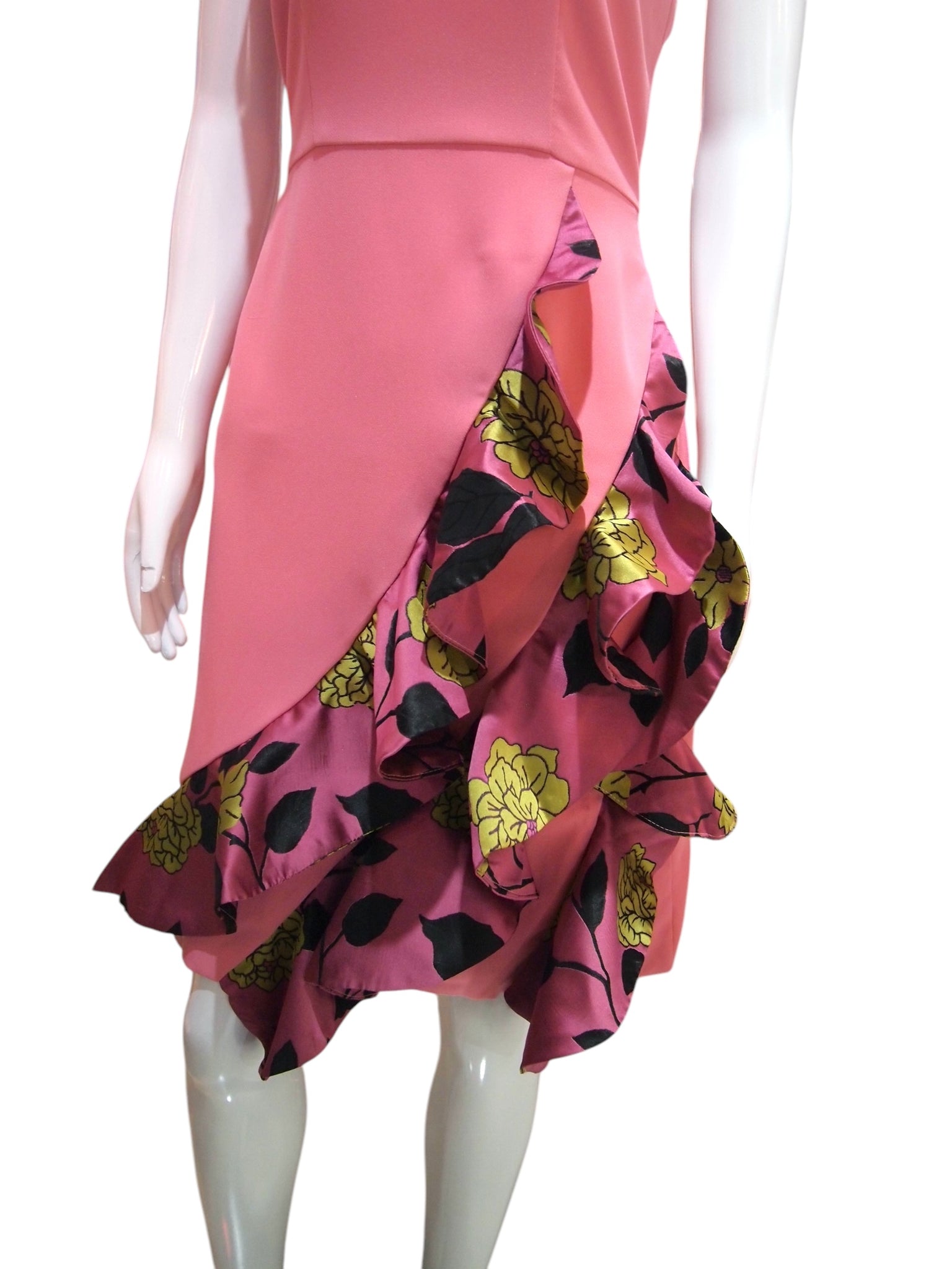 FLUTTER HEM - SILK BROCADE + SILK COTTON HANDMADE MODERN COTTON CHEONGSAM