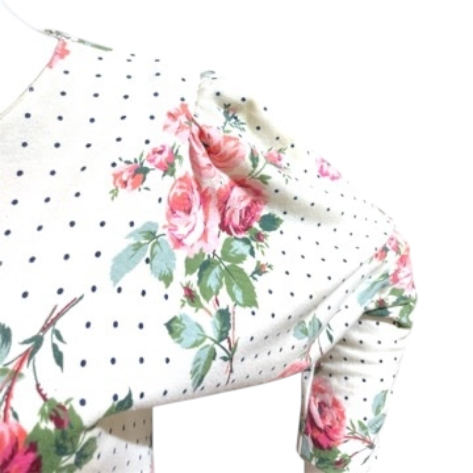 You Promised A Rose Garden - Cotton Cream Ruched Sleeve Dress