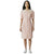 Petal Whimsy - Vintage Pink Short Sleeve Dress with Embroidered Collar