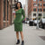 Riveting - Green Toga Dress with Rivets
