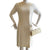 Off White Lace Neckline 60s Vintage  Dress