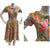 60s Pastel Charm Floral Short Sleeve Vintage Dress