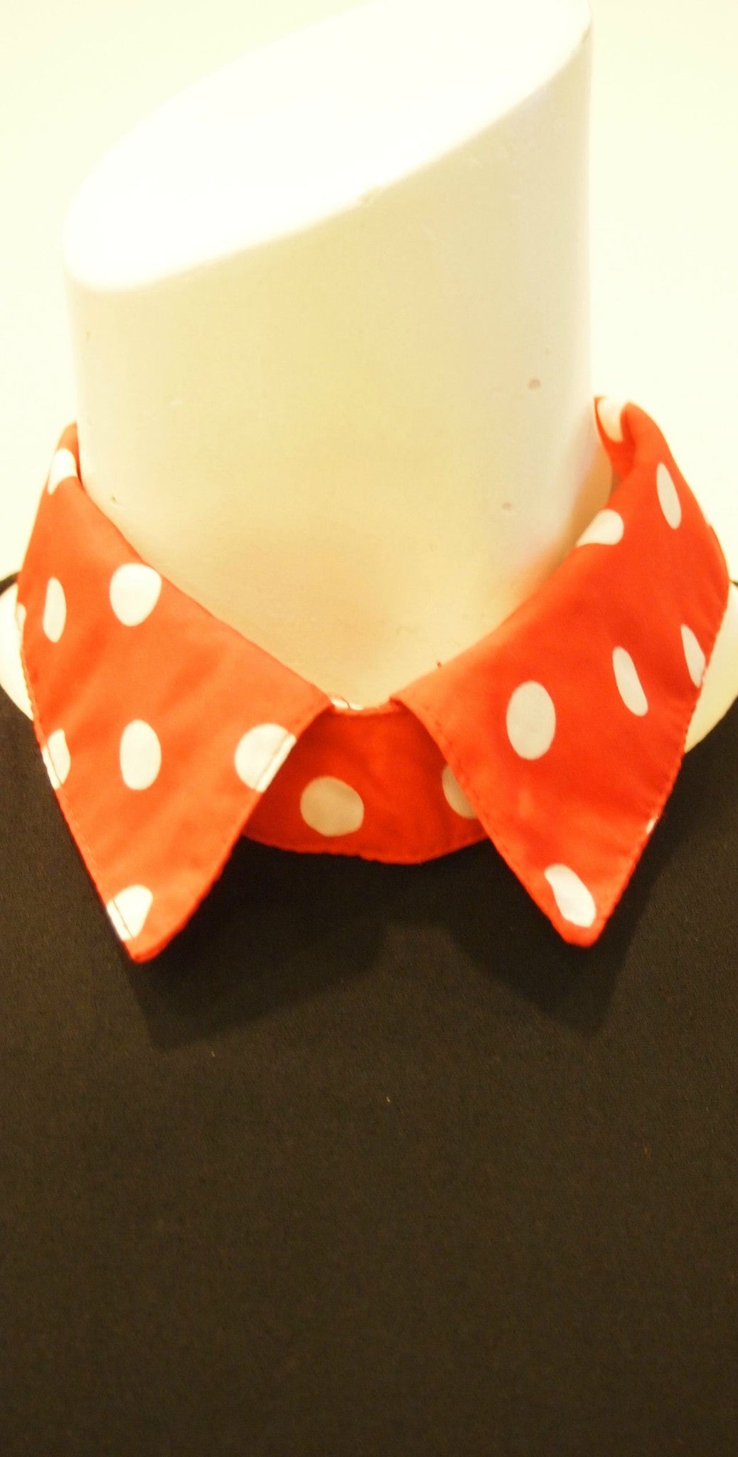 Red Polka Dot Handmade Collar