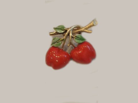 Cherry Picking Vintage Brooch
