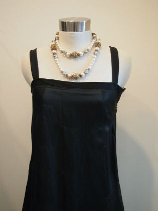 Pearly Whites Vintage Two-Tier Necklace