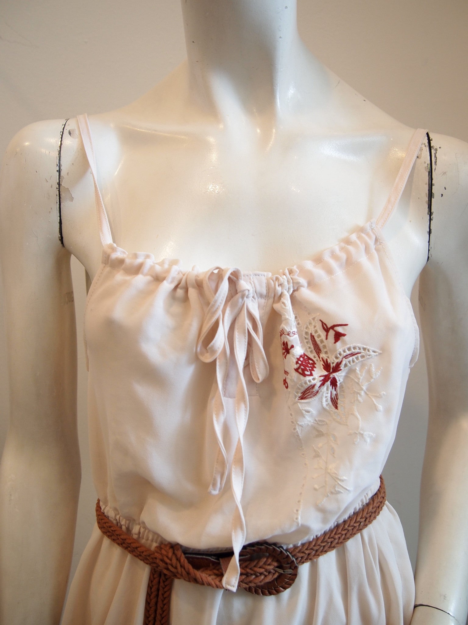 Embroider Me A Rose Vintage Reconstructed Dress