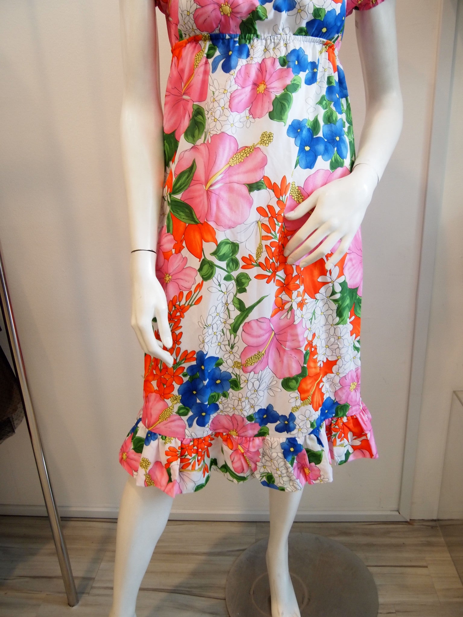 Summer of 69 Red Pink Floral Dress