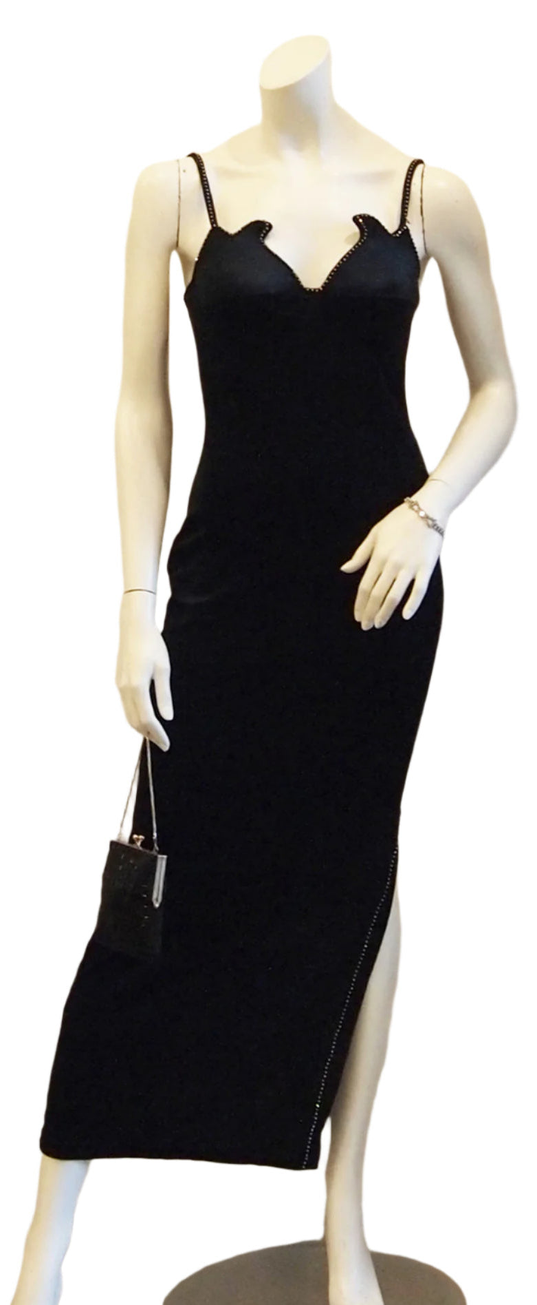 BLACK VELVET FIERCELY SEXY VINTAGE DRESS BLACK VELVET FIERCELY SEXY VINTAGE DRESS