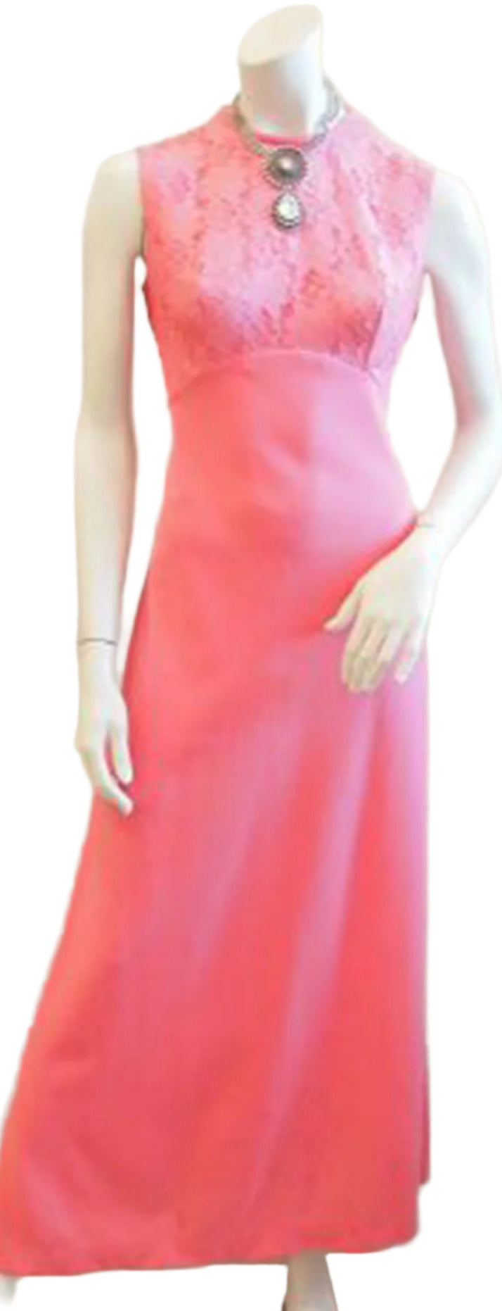 The Pink 60s Lace Maxi Dress | Deja Vu Vintage The Pink 60s Lace Maxi Dress | Deja Vu Vintage