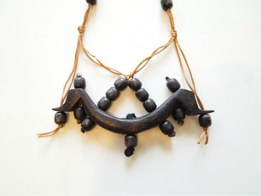 Weather Any Storm Handmade Wood Necklace